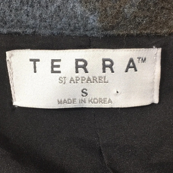 Terra Sj Apparel 3/4 Sleeve Button Front Cropped Jacket Womens Small Multicolor - Picture 6 of 12